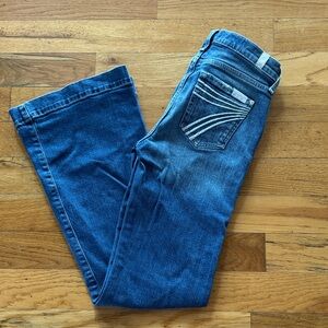 7 For All Mankind Dark Blue Flare Jeans